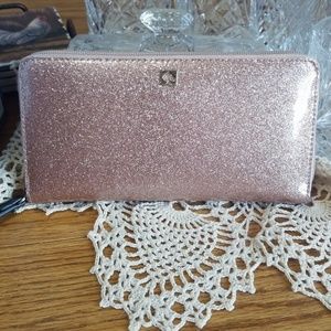 Kate Spade rose gold neda wallet